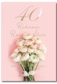 Kartka okolicznościowa Rocznica ślubu 40