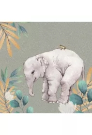 Karnet Swarovski kwadrat CL4703 Słoń