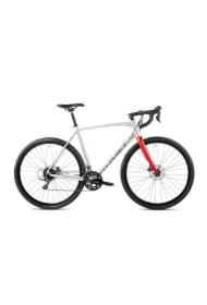 Rower gravelowy ASPRE 1 srebrno-czerwony 54 M