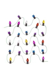 Dekoracyjne mini lamki multikolor 65cm