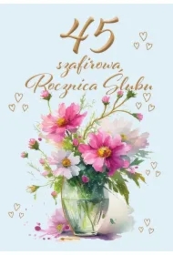 Kartka okolicznościowa Rocznica ślubu 45