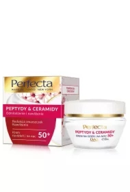 Peptydy & Ceramidy 50+ krem do twarzy redukcja zmarszczek i nawilżenie na dzień i na noc