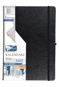 Kalendarz 2026 A4 dzienny Jazz czarny