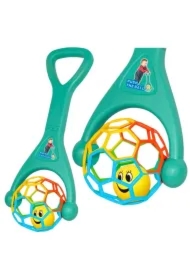 Pchacz z elastyczną piłką grzechotką