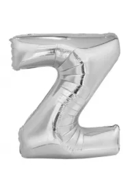 Balon foliowy litera Z srebrna