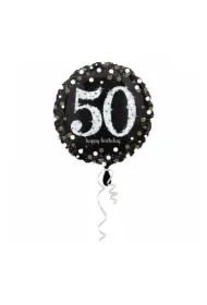 Balon foliowy Sparkling Birthday 50 43cm
