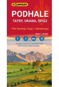 Podhale, Tatry, Orawa, Spisz mapa skala 1 : 50 000