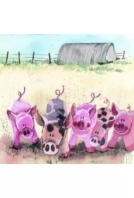 Podkładka pod kubek C37 5 świnek