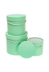 Pudełko Flower Box 3 szt turkus