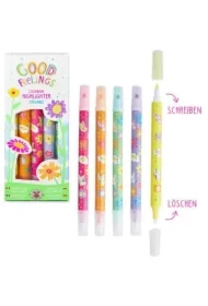 Zakreślacze zmazywalne 5 kolorów