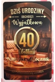 Karnet z wymiennymi rocznikami 40 damska