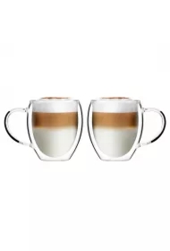 Komplet szklanek z podwójną ścianką i uszkiem Noa 29767