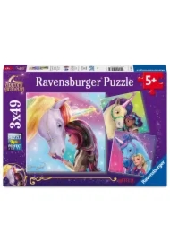 Puzzle dla dzieci 3x49 el. Unicorn Academy