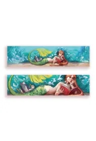 Zakładka kartonowa - Syrena czytelniczka