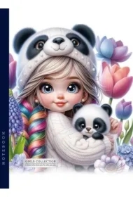 Notatnik 143x200 64K kratka Dziewczynka i panda