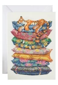 Karnet A160 B6 + koperta Śpiący tygrys na...