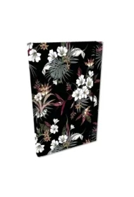 Notes A5 w kratkę z gumką Soft Touch Tropikalne Kwiaty