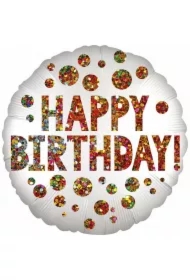 Balon foliowy Satin Infused Birthday Sequins 43cm