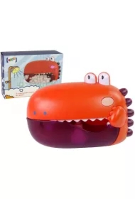 Dinozaur do kąpieli produkujący bańki czerwony