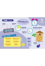 Fiszki do języka angielskiego - Zegar 3 szt