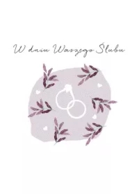 Karnet Swarovski kwadrat CL4516_PO Ślub obrączki