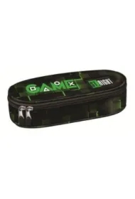 Piórnik saszetka z wewnętrzną klapką Green Game