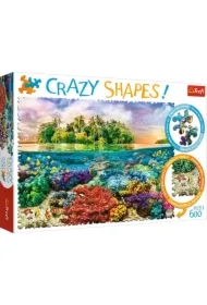 Puzzle 600 el. Crazy Shapes. Tropikalna wyspa