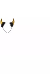 Metalizowane rogi diabła złote