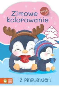 Zimowe kolorowanie z pingwinem
