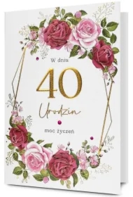 Karnet Urodziny 40