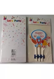 Topper na tort kosmos 29x16cm