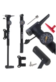 Pompka do roweru z manometrem RALLEX rowerowa ręczna do piłki materaca z uchwytem na rower