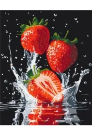 Malowanie po numerach - Soczyste Truskawki