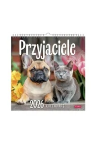 Kalendarz 2026 wieloplanszowy kwadrat Przyjaciele