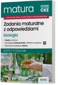 Matura 2026. Biologia. Zadania maturalne z odpowiedziami. Repetytorium. Zakres rozszerzony
