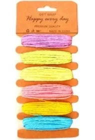 Sznurki papierowe pastelowe