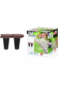 Palisada ogrodowa płaska 2 brązowa 3,8m