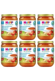 Zupka pomidorowa z kluseczkami i kurczakiem po 7. miesiącu zestaw