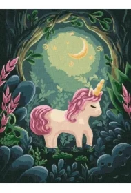 Malowanie po numerach - Dziwny jednorożec
