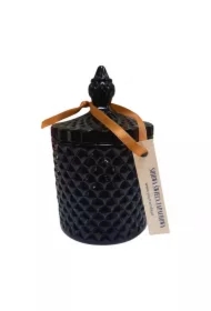 Świeca sojowa zapachowa w krysztale słony karmel