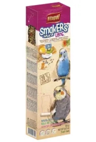 Smakers Long Mix 3 smaki owoce tropikalne/z czarnuszką/jajeczno-miodowy dla papużki falistej i nimfy