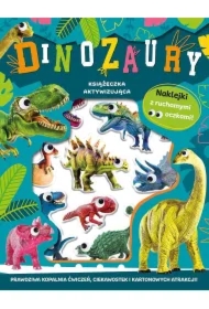 Wypukłe naklejki z ruchomymi oczkami. Dinozaury