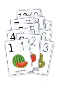 Plansze edukacyjne A5 - Cyfry 1-10 10 kart