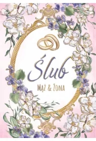 Karnet KW Ślub - Fiołki