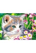 Zdjęcia - Rysowanie Malowanie po numerach Kot na łące 40x50cm 2000464