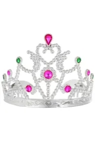 Diadem księżniczki z kolorowymi kamykami
