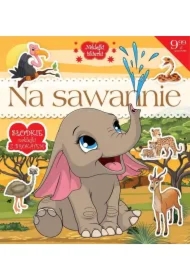 Naklejki iskierki z brokatem. Na sawannie