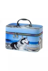 Kuferek M walizka z lusterkiem na zamek 21x14x13cm