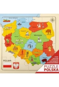Puzzle Mapa drewniane 25x25cm