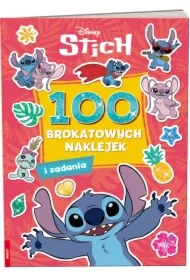 Stitch. 100 brokatowych naklejek
